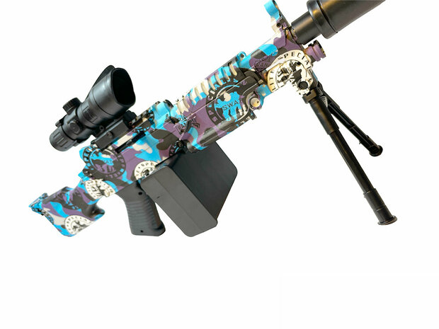 Gel Blaster - Fusil orbeez &eacute;lectrique Army Elite - set complet avec billes de gel - rechargeable - 80CM