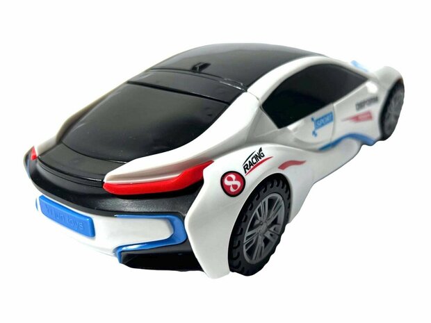 Robot sport Car 2 in 1 robot en auto transformer voertuig sport auto - led licht en geluid 22CM 