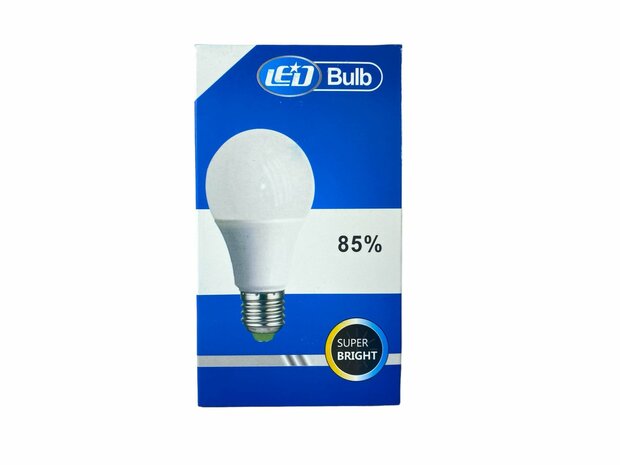 &Eacute;clairage LED - Culot E27 - 1W remplace 12W - Blanc lumi&egrave;re du jour 6500K Energie A