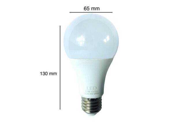 &Eacute;clairage LED - Culot E27 - 1W remplace 12W - Blanc lumi&egrave;re du jour 6500K Energie A