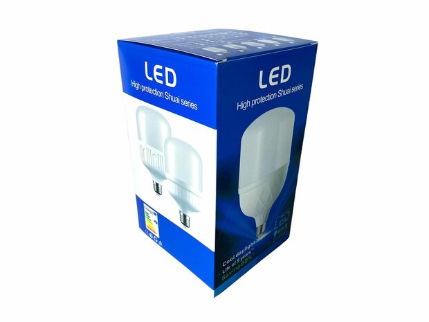 LED-Beleuchtung &ndash; E27-Fassung &ndash; 1 W ersetzt 40 W &ndash; 6500 K Tageslichtwei&szlig;, Energie A