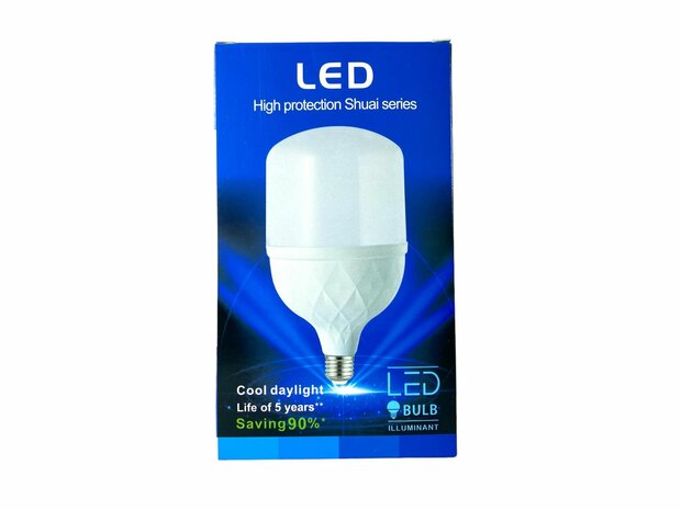 LED-Beleuchtung &ndash; E27-Fassung &ndash; 1 W ersetzt 40 W &ndash; 6500 K Tageslichtwei&szlig;, Energie A