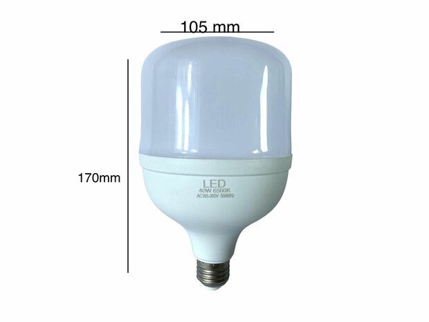 LED-Beleuchtung &ndash; E27-Fassung &ndash; 1 W ersetzt 40 W &ndash; 6500 K Tageslichtwei&szlig;, Energie A