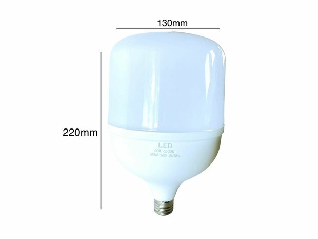 LED lighting - E27 fitting - 1W replaces 60W - 6500K daylight white Energy A