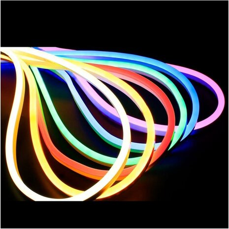 LED-neonlicht - 5m 12V laagspanning 12 mm (Kleur: warm wit)