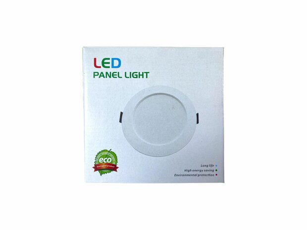 LED panel | 5 Watts | Round | Recessed ceiling lamp (natural white) &Oslash;70mm