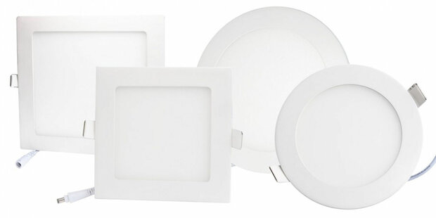 LED panel | 5 Watts | Round | Recessed ceiling lamp (natural white) &Oslash;70mm