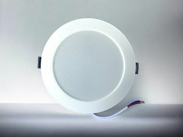 LED panel | 12 Watts | Round | Recessed ceiling lamp (natural white) &Oslash;112mm