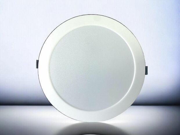 LED panel | 22 Watts | Round | Recessed ceiling lamp (natural white) &Oslash;185mm