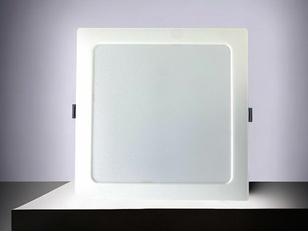 Panneau LED | 22 watts | Carr&eacute; | Plafonnier encastrable (blanc naturel) 185X185mm