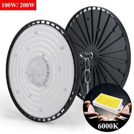 UFO LED High Bay Lighting 100W Warehouse Industrial Factory Light Lamp Low Bay