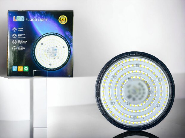 UFO LED Hoogbouwverlichting 100W Magazijn Industri&euml;le Fabriek Lichtlamp Laagbouw