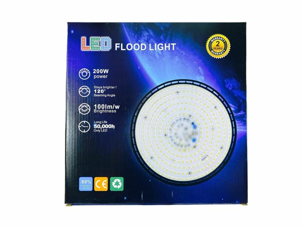 UFO LED High Bay Lighting 200W Warehouse Industrial Factory Light Lamp Low Bay