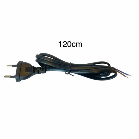 C&acirc;ble de connexion 1,2M Euro 2 X 0,75mm noir