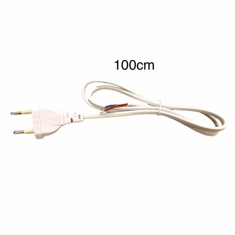 Connection cable 1M Euro 2 X 0.75mm white