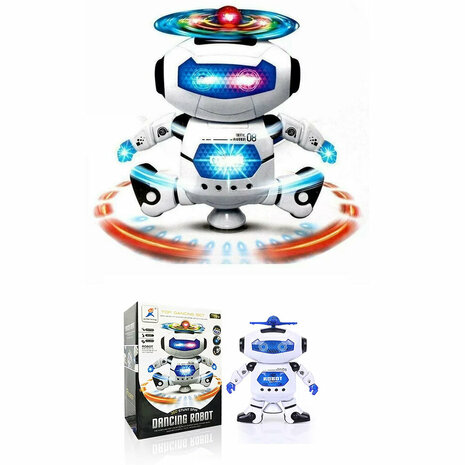 Smart Space Robot - LED lights - interactive - sound
