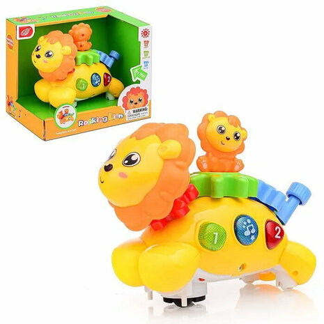 Toy rocking lion - interactive - sound and movement