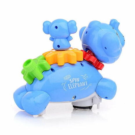 Rocking elephant toy - interactive - sound and movement