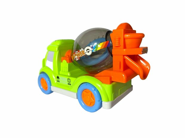 DogTruck Bump&amp;Go - concrete mixer truck dog - moves, sound and music