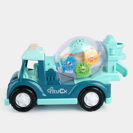 Gear Truck toy car with light and can drive - spinning gears and making sound bl