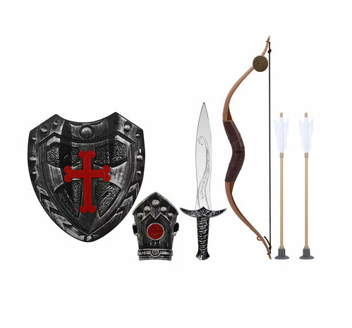 Bow and arrow with sword and shield set toys - ARMS