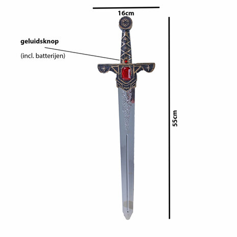 Speelgoed zwaard met geluid 55CM - Knight Sword