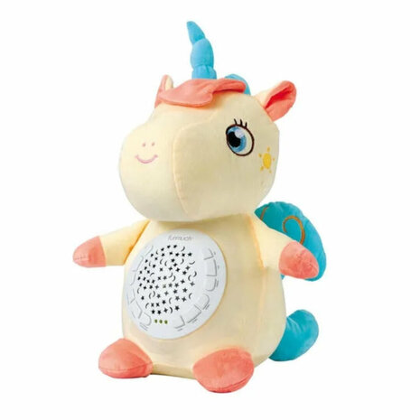 Baby Knuffeldier Unicorn - baby projector speelgoed 