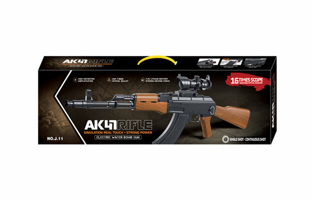 Gel Blaster AK 47 - avec billes de gel - rechargeable - 98CM