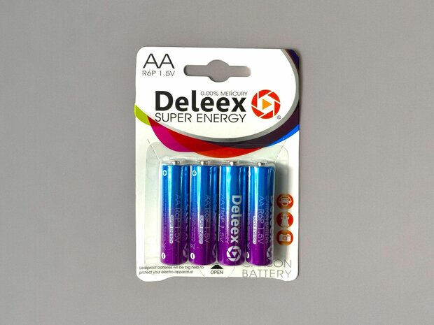 Deleex AA-Batterien R6P 1,5 V &ndash; 24 St&uuml;ck in einer Packung