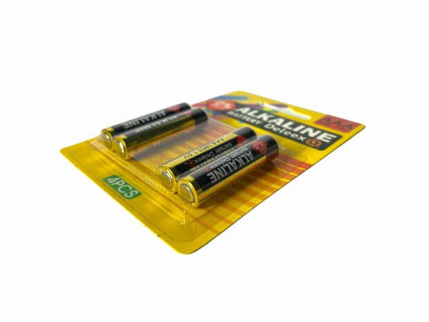 Batterijen Deleex Alkaline AAA - LR03 1.5V - 4- stuks in pak