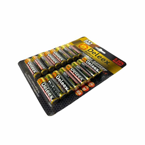 Deleex AA batteries R6P 1.5V - 16 pieces in a pack