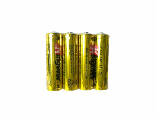 Kingever Batteries Extra Heavy duty AA 60pcs. R6p 1.5v p