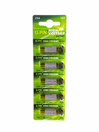 G.PIN 23A 12V ALKALINE batteries 5 PCS