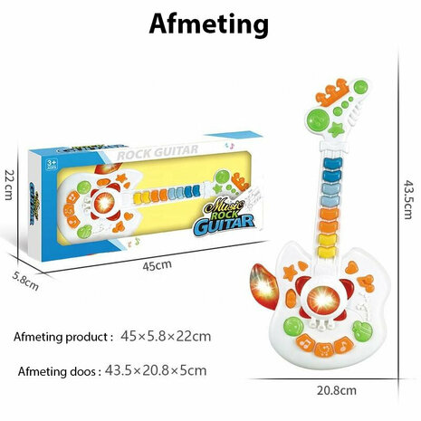 E-Gitarre, Musikspielzeug f&uuml;r Kinder, 43,5 cm