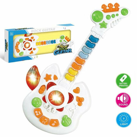 Jouets musicaux guitare &eacute;lectrique pour enfants 43,5 CM