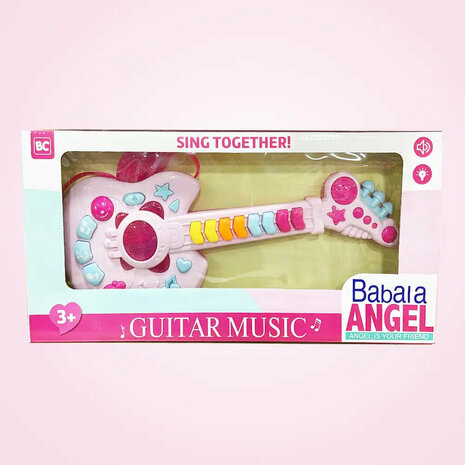 Jouets musicaux guitare &eacute;lectrique pour enfants 43,5 CM Babala Angel