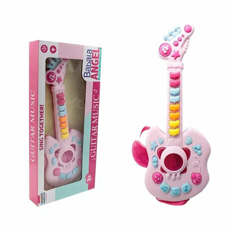 Jouets musicaux guitare &eacute;lectrique pour enfants 43,5 CM Babala Angel