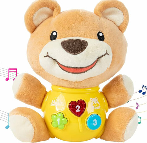 Baby speelgoed Pluche beer - speelgoed voor pasgeboren baby&#039;s van 0 tot 36 maanden