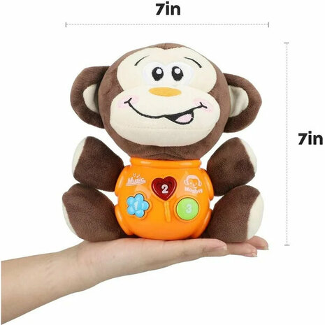 Babyspielzeug Kleiner Affe - Pl&uuml;schaffe - f&uuml;r Babys von 0 bis 36 Monaten