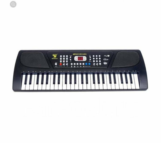 Keyboard with LCD screen - 49 keys and microphone - on mains and on battery - 58CM