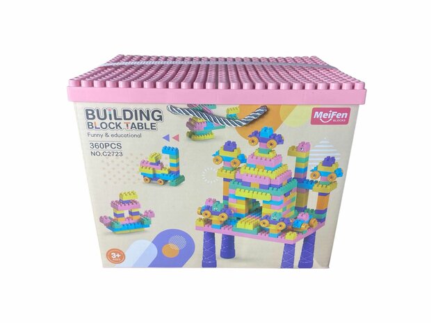 Bouwblokjes - set 360 bouwsteentjes - Building blocks ros