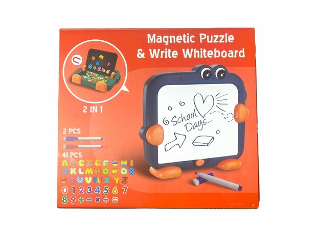 Toy Magnetic puzzle  &amp; write whiteboard 2 in 1