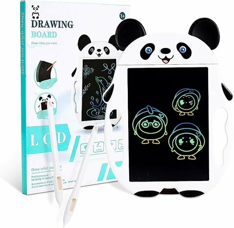 Jouet de planche &agrave; dessin LCD - Tablette &agrave; dessin pour enfants - Tambour &eacute;lectronique Panda