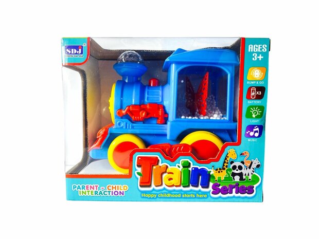 Toy Train Series locomotive - train with disco lights, sound and rides