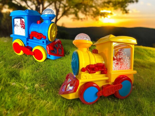 Speelgoed Train Series locomotief - trein met disco lichtjes, geluid en rijdt