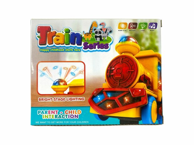 Lokomotive der Toy Train-Serie &ndash; Zug mit Disco-Lichtern, Sound und Fahrgesch&auml;ften G