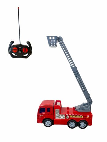 Camion de pompiers RC camion de secours rouge 26cm 1:16