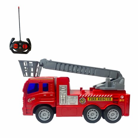 Camion de pompiers RC camion de secours rouge 26cm 1:16