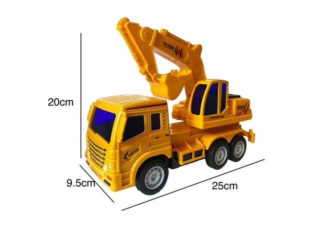 RC EXCAVATOR TOY TRUCK 27MHz 1:16