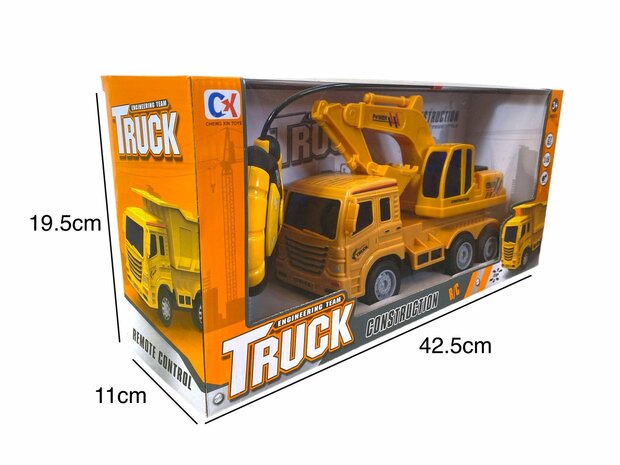 RC-BAGGER-SPIELZEUG-LKW 27 MHz 1:16